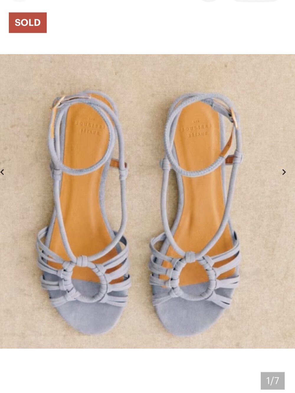 ** WANTED TO BUY
Sezane Gloria Low Sandals Vintage Blue- Size 39 (8)